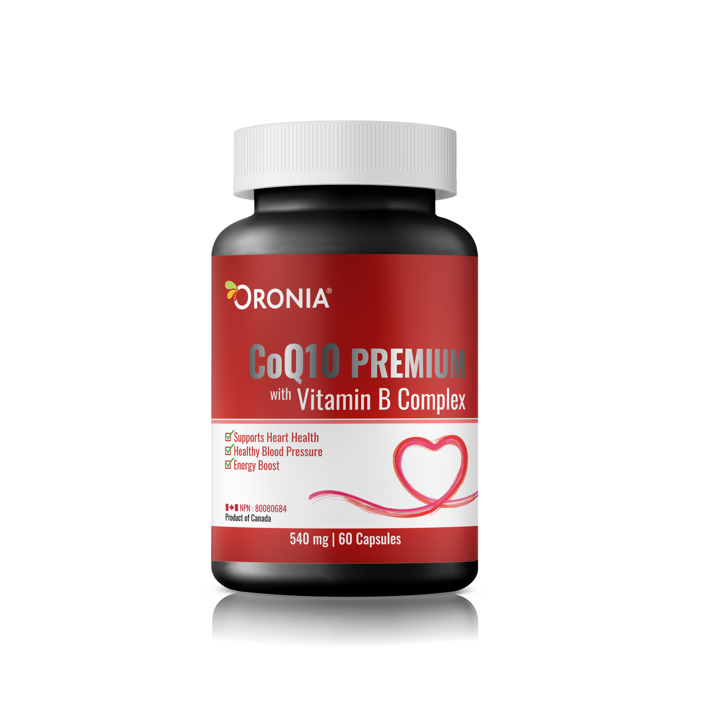 CoQ10 Premium with Vitamin B Complex 60 Capsules