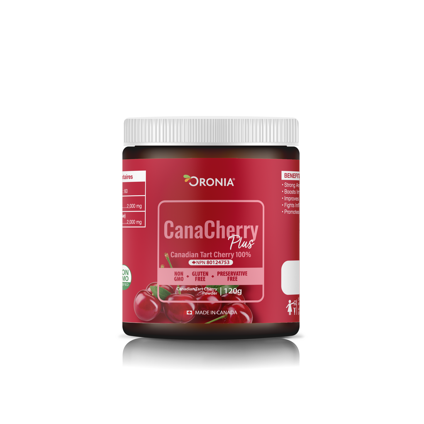 Poudre de cerise acidulée biologique